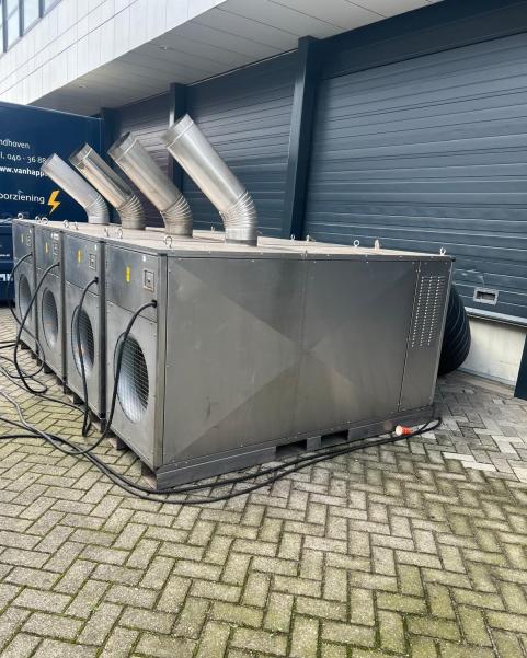 Heaters bij bedrijfspand